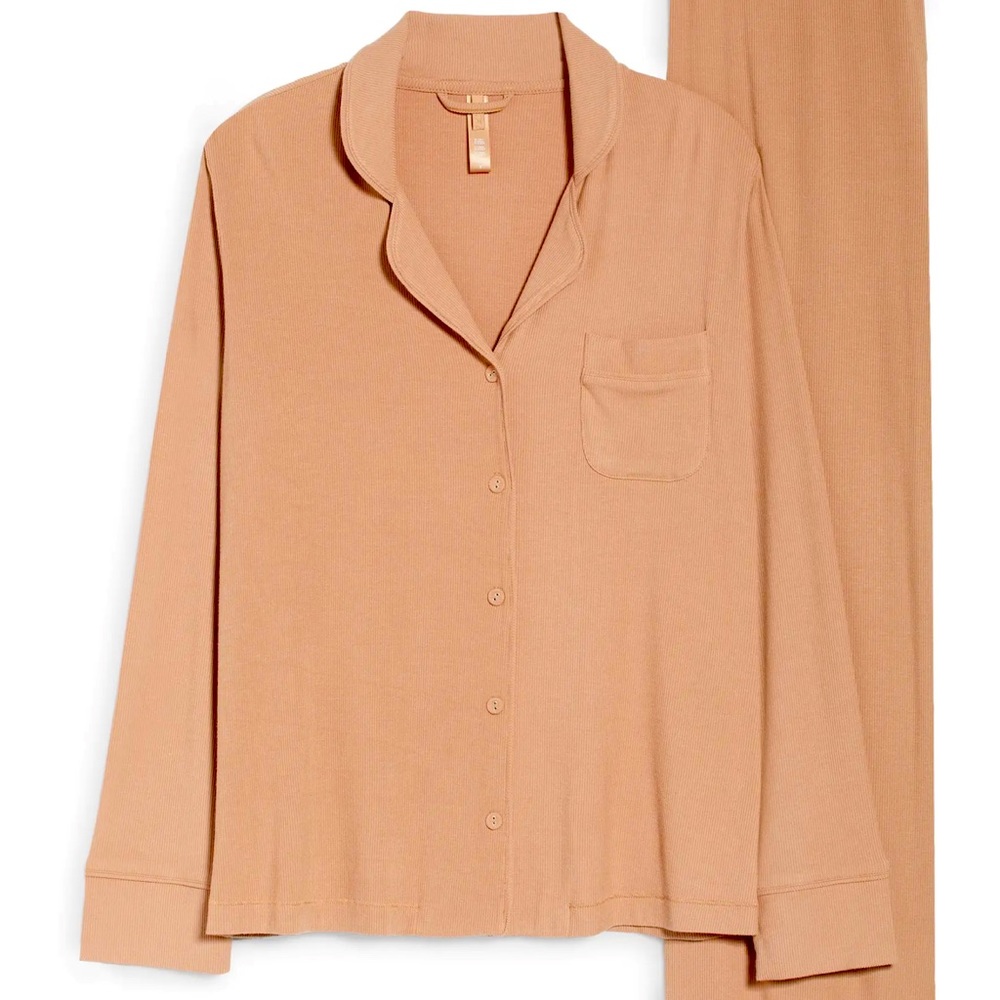 SKIMS Soft Lounge Rib Pajama Top